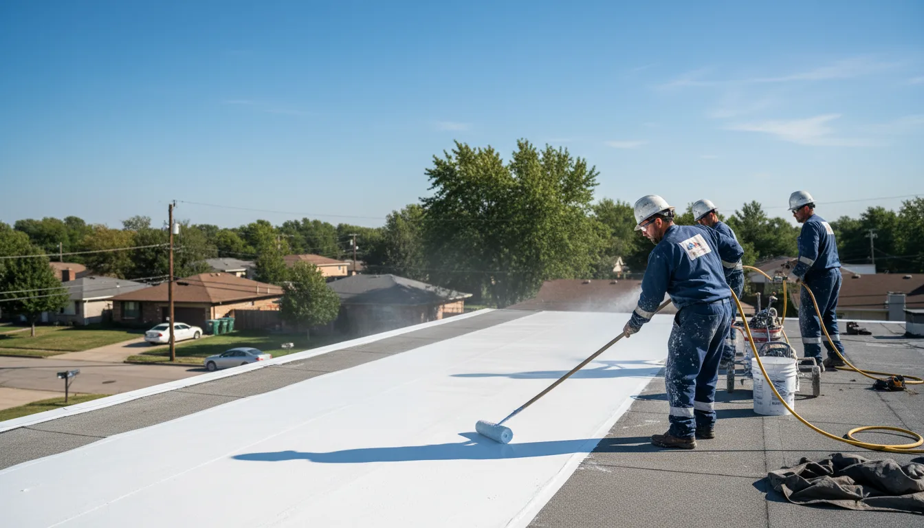 Commercial roof coating in Layland, WV near me